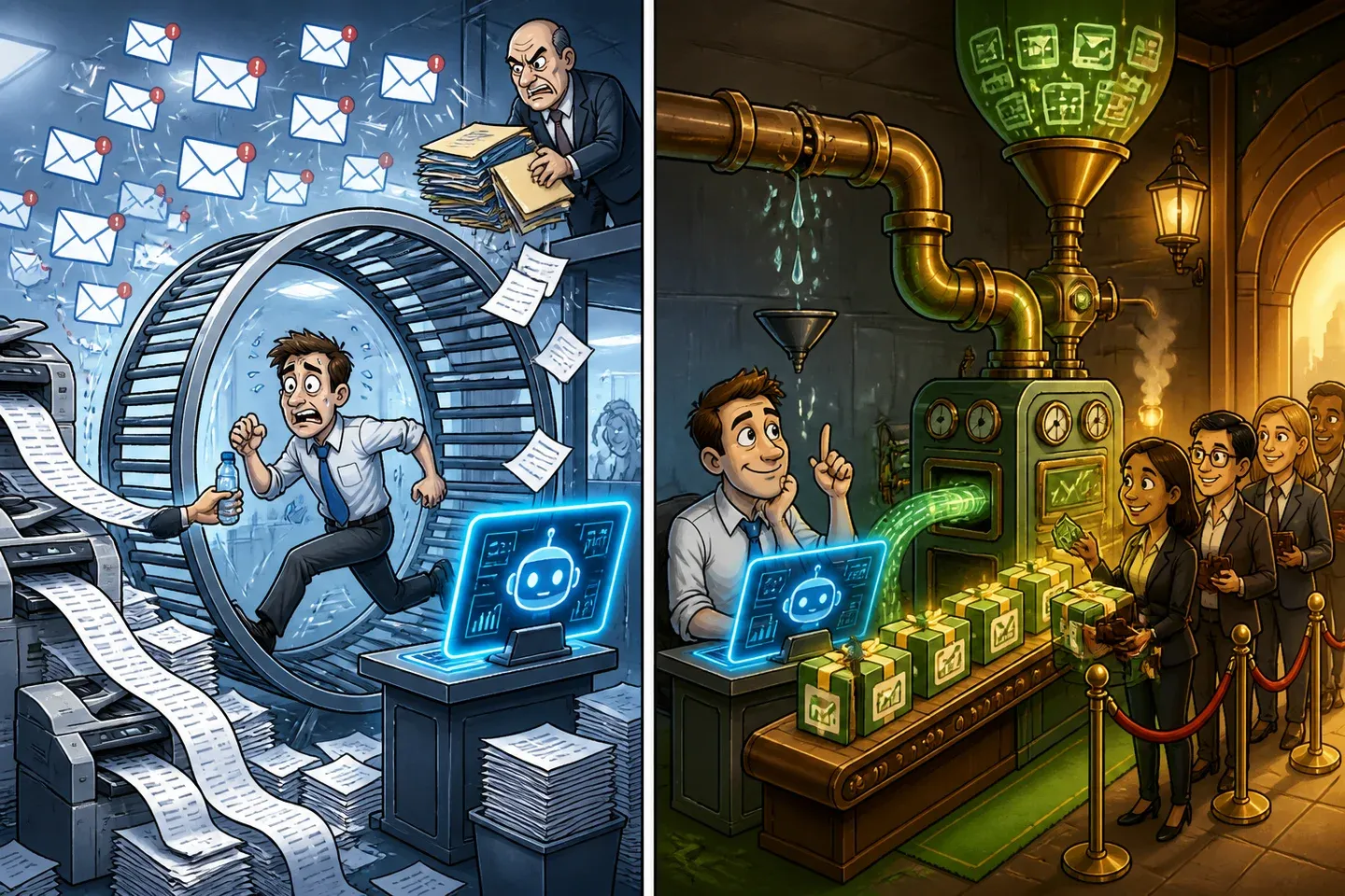 One hamster got better analytics. The other quietly became the landlord.