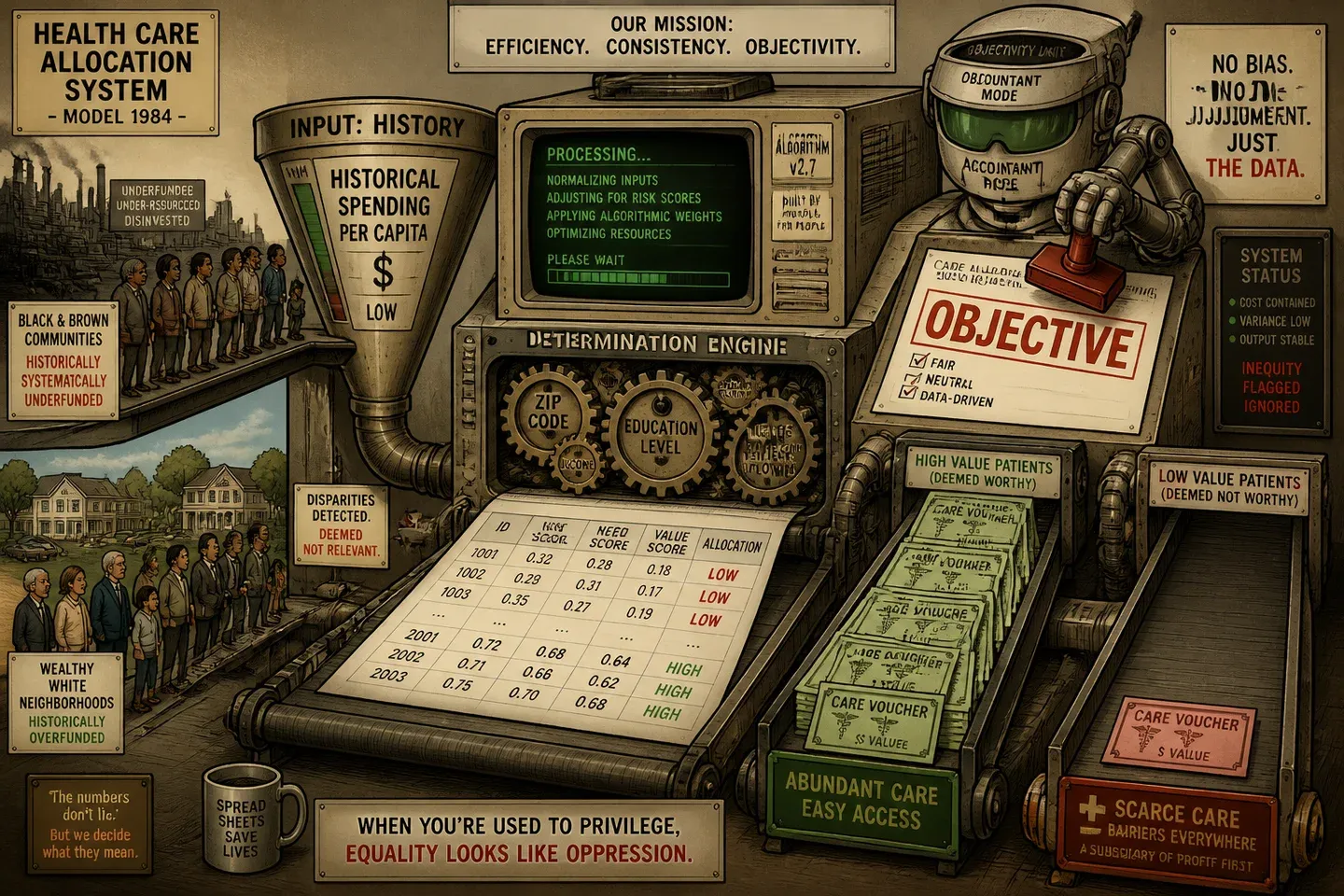 Good news: centuries of inequality passed the vibe check and are now a dropdown menu.