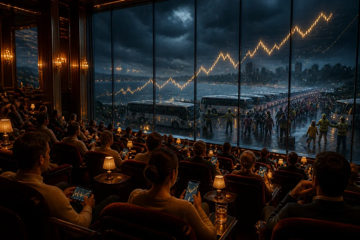 The balcony had excellent views of everybody else’s emergency.